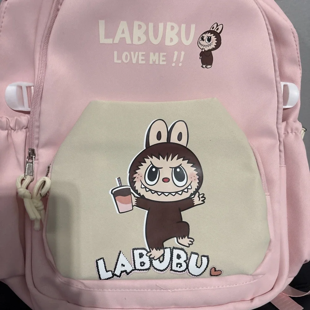 NEW MONSTERS LARGE School BACKPACK‎ Pink Girls